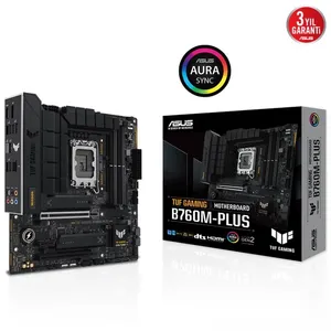 ASUS TUF GAMING B760M-PLUS DDR5 7200MHZ 1XHDMI 1XDP 2XM.2 MATX (13. VE 12.NESİL İŞLEMCİ UYUMLU) 