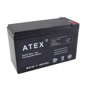 ATEX AX-12V-7 12 VOLT - 7 AMPER AKÜ (150 X 65 X 90 MM)