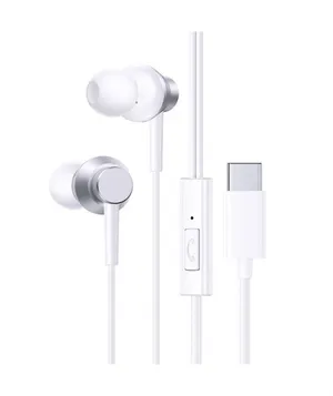 Baseus Encok CZ11 Type-C Kablolu Mikrofonlu Kulaklık, Kulak İçi Kulaklık - Beyaz