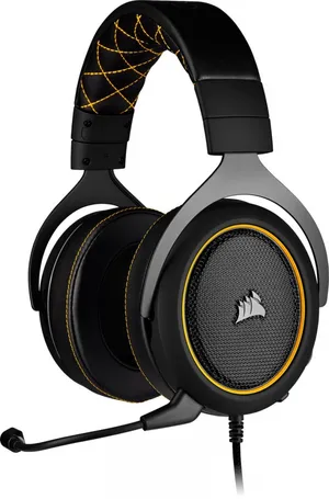 CORSAIR CA-9011214-EU HS60 PRO SURROUND 7.1 HARICI SES KARTLI OYUNCU KULAKLIGI SARI (PC PS4 XBOX ONE