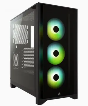 CORSAIR CC-9011204-WW ICUE 4000X RGB TEMPERLI CAM YAN PANEL MIDI TOWER BILGISAYAR KASASI SIYAH 