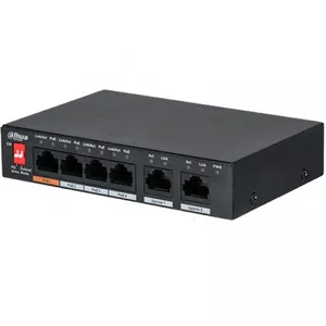 DAHUA PFS3006-4ET-60 4 + 2 PORT POE METAL KASA SWITCH 