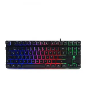 Dexim KBL-088 TR Gaming RGB Işıklı Kablolu Klavye