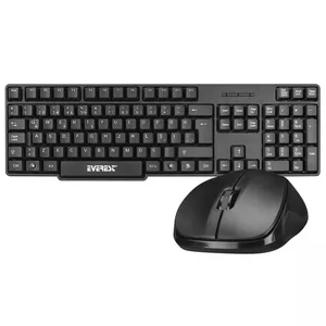 EVEREST KM-6852 Q USB SIYAH MM KABLOSUZ COMBO KLAVYE MOUSE SET 