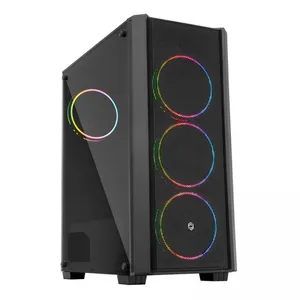 FRISBY FC-9420G 600W 80+ BRONZE 4X120MM DOUBLE SLIM RING RGB FAN USB 3.0 MİDİ TOWER SİYAH KASA 