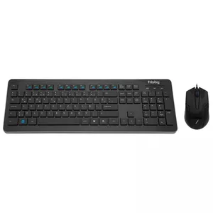 FRISBY FK-158QU USB Q TR MM SİYAH KABLOLU KLAVYE MOUSE SET
