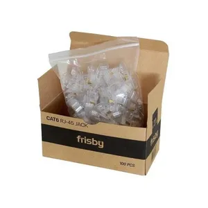 FRISBY FNW-RJ4520N CAT6 RJ45 UTP ALTIN UÇ 100 ADET 