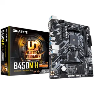 GIGABYTE B450M H DDR4 36600MHZ 1XVGA 1XHDMI 1XM.2 USB 3.1 MATX AM4 