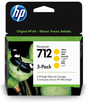 HP 3ED79A DesignJet 712 3-Pack 29-ml Yellow Sarı Orijinal Kartuş