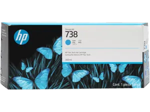 HP 676M6A Cyan DesignJet Ink 738 Mavi Orijinal Kartuş