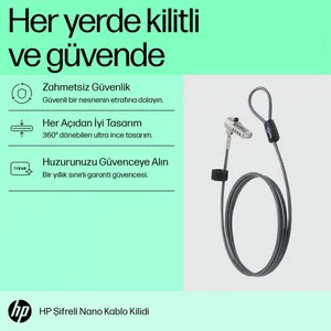 HP NANO BİRLEŞİK KABLO KİLİDİ 63B28AA 