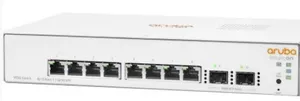 HPE ARUBA JL680A 8 PORT GIGABIT+2X1GB SFP UPLINK L2+ YONETILEBILIR RACKMOUNT SWITCH 