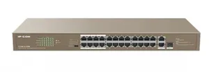 IP-COM F1126P-24-250W 24 PORT 10/100+ 2XRJ45/1XSFP COMBO 250W POE RACMOUNT SWITCH 