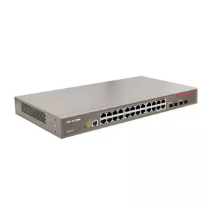 IP-COM G3224P 24 PORT 10/100/1000 + 4X1GB SFP YONETILEBILIR L2 370W POE RACKMOUNT SWITCH 