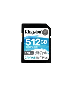 Kingston 512GB SDXC Hafıza Kartı Canvas Go Plus 170R C10 UHS-I U3 V30