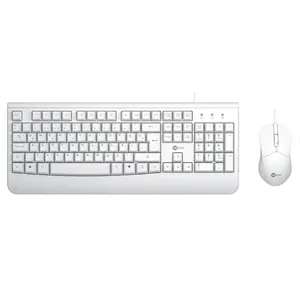 LECOO CM105-B USB KABLOLU KLAVYE MOUSE SET TÜRKÇE Q  BEYAZ 