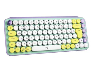 LOGITECH POP KEYS SARI-LILA KABLOSUZ MEKANIK EMOJI KLAVYE 920-010819 