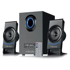 Mikado MD-1700BT 2+1 Siyah USB - SD - FM Destekli Kumandalı Multimedia Bluetooth Hoparlör