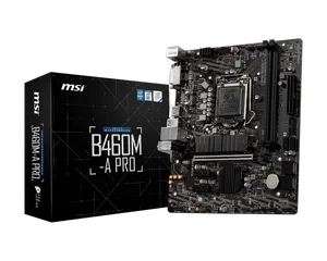 MSI B460M-A PRO DDR4 2933MHZ 1XHDMI 1XDVI 1XM.2 USB 3.2 MATX 1200P