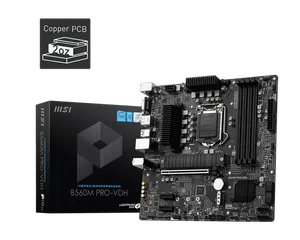 MSI B560M PRO-VDH DDR4 5066MHZ 1XVGA 1XHDMI 1XDP 2XM.2 USB 3.2 MATX 1200P 