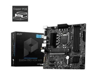 MSI B560M PRO-VDH WIFI DDR4 5066MHZ 1XVGA 1XHDMI 1XDP 2XM.2 USB 3.2 MATX 1200P 
