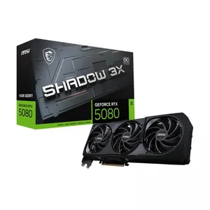 MSI GeForce RTX 5080 16G SHADOW 3X OC 16GB GDDR7 256BIT 1XHDMI 3XDP EKRAN KARTI