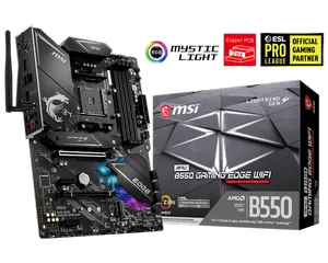 MSI MPG B550 GAMING EDGE WIFI DDR4 5100MHZ 1XHDMI 1XDP 2XM.2 USB 3.2 ATX AM4 