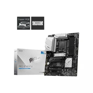 MSI PRO B760-P II 7200MHZ 1XHDMI 1XDP 2XM.2 USB 3.2 ATX 1700P (12. / 13. VE 14. NESİL İŞLEMCİ UYUMLU)