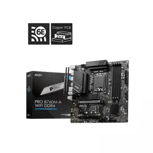 MSI PRO B760M-A WIFI DDR4 5333MHZ 2XHDMI 2XDP 2XM.2 USB 3.2 MATX 1700P (13. VE 12.NESİL İŞLEMCİ UYUMLU) 