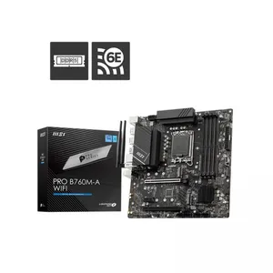 MSI PRO B760M-A WIFI DDR5 6800MHZ 2XHDMI 2XDP 2XM.2 USB 3.2 MATX 1700P (13. VE 12.NESİL İŞLEMCİ UYUMLU) 