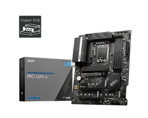 MSI PRO Z690-A DDR5 6400MHZ 1XHDMI 1XDP 4XM.2 USB 3.2 ATX 1700P 