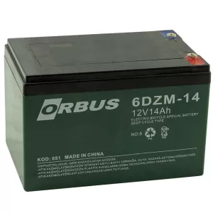 Orbus 12 Volt 14 Amper Elektrikli Bisiklet Aküsü (150x97x95 Mm) 
