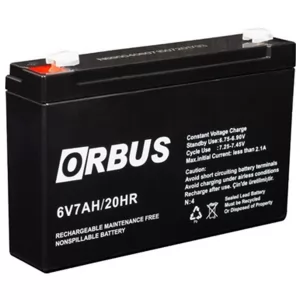 Orbus 6 Volt 7 Amper Akü (150 X 30 X 94 Mm) 