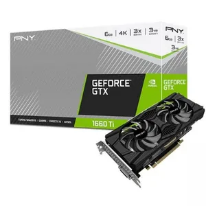 PNY GEFORCE GTX1660TI VCG1660T6DFPPB 6GB DDR6 192B 1XHDMI 1XDP 1XDVI DUAL FAN GAMING 