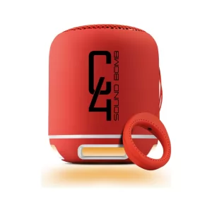 C4 Taşınabilir Bluetooth Hoparlör Ses Bombası Yüksek Ses Gücü Sese Duyarlı Led Işık 