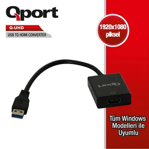 QPORT Q-UHD USB 3.0 TO HDMI ÇEVİRİCİ 