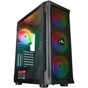 RAMPAGE PROLIX MESH 850W 80+ 4X120MM ARGB FAN+KONTROLCÜ MANYETİK TEMPERLİ CAMLI ATX MIDI TOWER GAMIN 