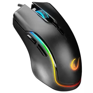 RAMPAGE SMX-R27 VOYAGER SIYAH-RGB ISIKLI USB 7200DPI 7 MAKRO TUSLU KABLOLU OYUNCU MOUSE 