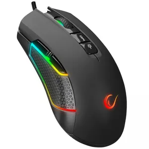 RAMPAGE SMX-R600 PYTHON SIYAH-RGB ISIKLI USB 12400DPI 9 MAKRO TUSLU KABLOLU OYUNCU MOUSE 