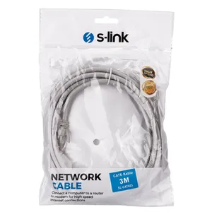 S-LINK SL-CAT603 3MT CAT6 KABLO ETHERNET INTERNET KABLOSU SIYAH