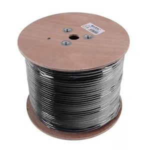 S-LINK SL-CAT609 305MT 23AWG 0.56MM CCA CAT6 KABLO GRİ/SİYAH