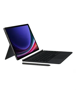 Samsung Galaxy Tab S9 Plus Tablet Mousepadli Klavyeli Kapaklı Kılıf
