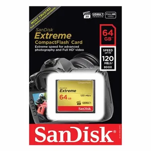 SanDisk Extreme CF 120MB/s, 85MB/s write, UDMA7, 64GB