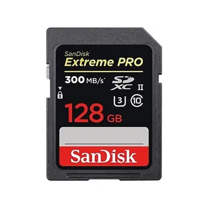 SanDisk Extreme PRO 128GB SDXC Memory Card up to 300MB/s, UHS-II, Class 10, U3, V90