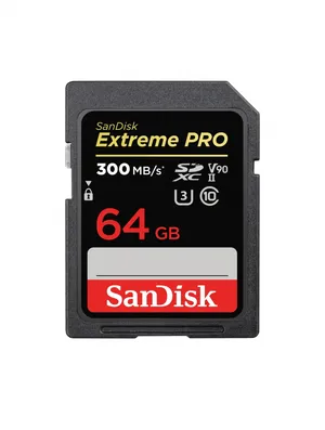 SanDisk Extreme PRO 64GB SDXC Memory Card up to 300MB/s, UHS-II, Class 10