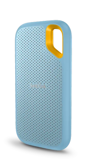 SanDisk Extreme PRTL SSD 1050MB/s R, 1000MB/s W,PC,MAC & Smartphone Compatiable,2TB Sky Blue color