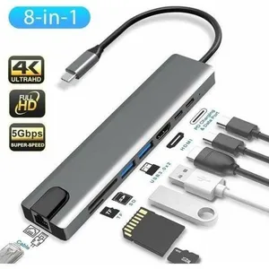 SENSEI TYP-C TO HDMI COK FONKSIYONLU USB 3.0 DOCK STATION 