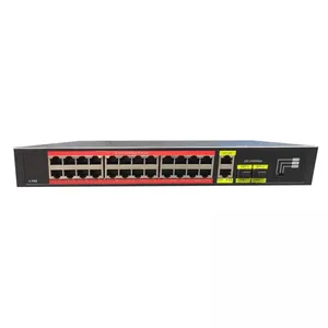 TIWOX TP-G2422SFP-POEW 300W 24 PORT GIGABIT+2XGB RJ45/2XSFP UPLINK RACKMOUNT POE SWITCH