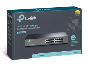 TP-LINK TL-SF1016DS 16 PORT 10/100 METAL KASA RACKMOUNT SWITCH