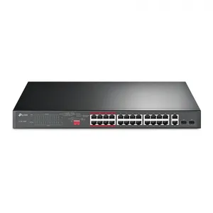 TP-LINK TL-SL1226P 24 PORT 10/100+2 RJ45 GIGABIT UPLINK + 2 COMBO GIGABIT SFP 250W POE SWITCH 